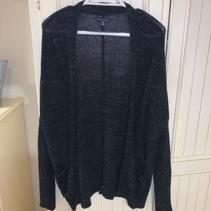 American Eagle Black Cardigan Sweater
